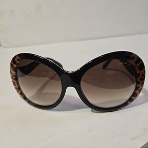 Roberto Cavali Ladies Full Moon Leopard Print Sunglasses